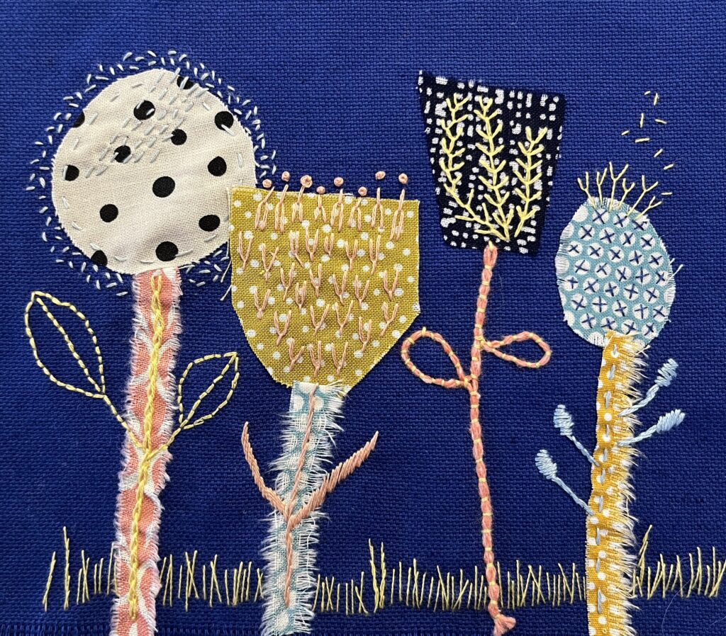 Collage broderi workshop